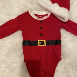 Carter’s Santa Onesie with Hat