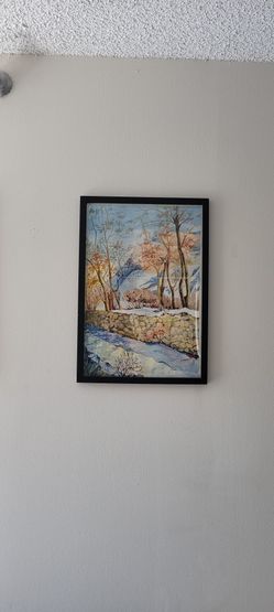 Framed Watercolor Landsape 23"x16"x0.5"