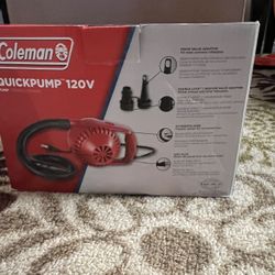 Coleman QuickPump 120V red, Light And Portable 
