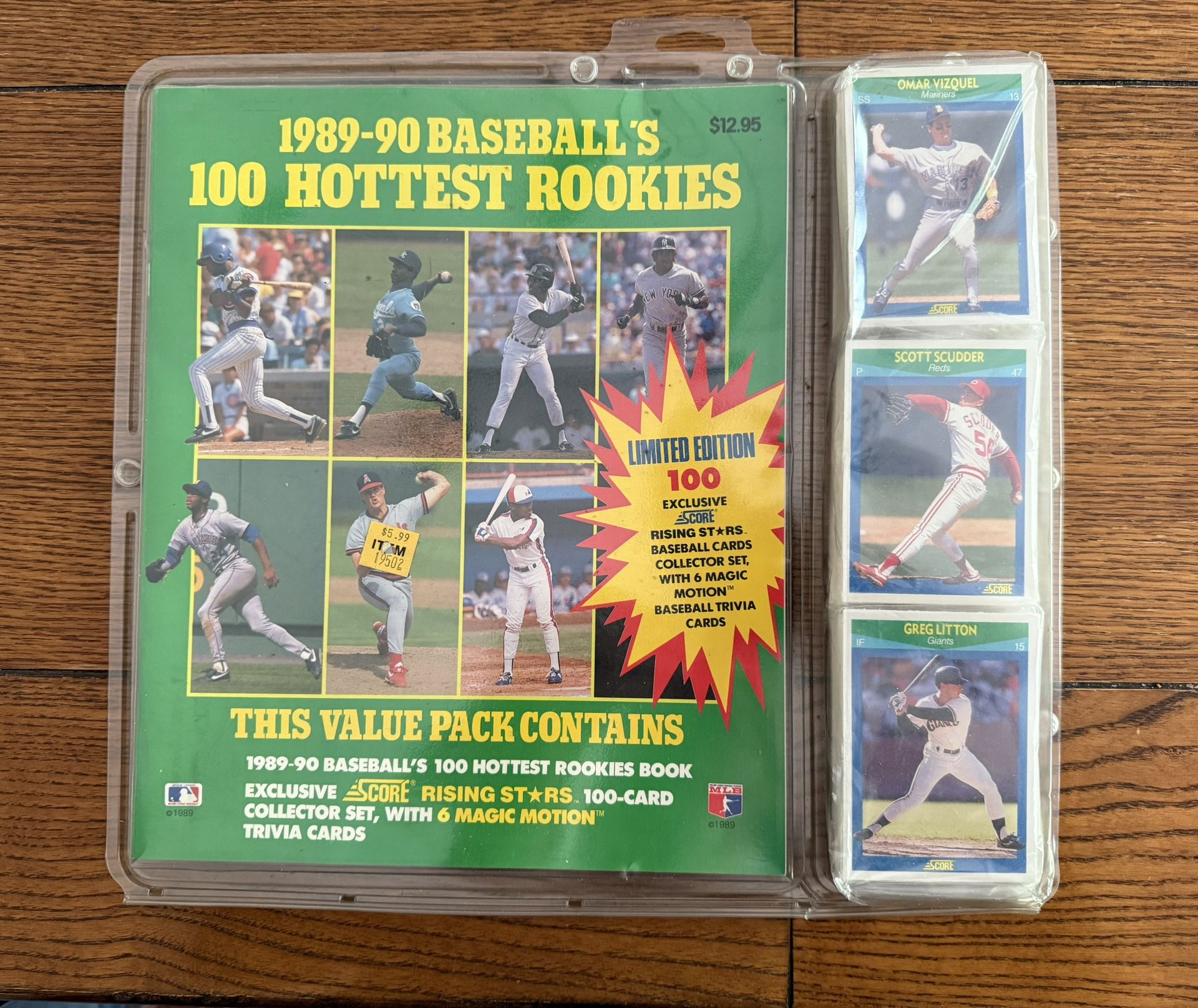 1989-90 Score Baseball's 100 Hottest Rookies 100 Card Set Factory Sealed New