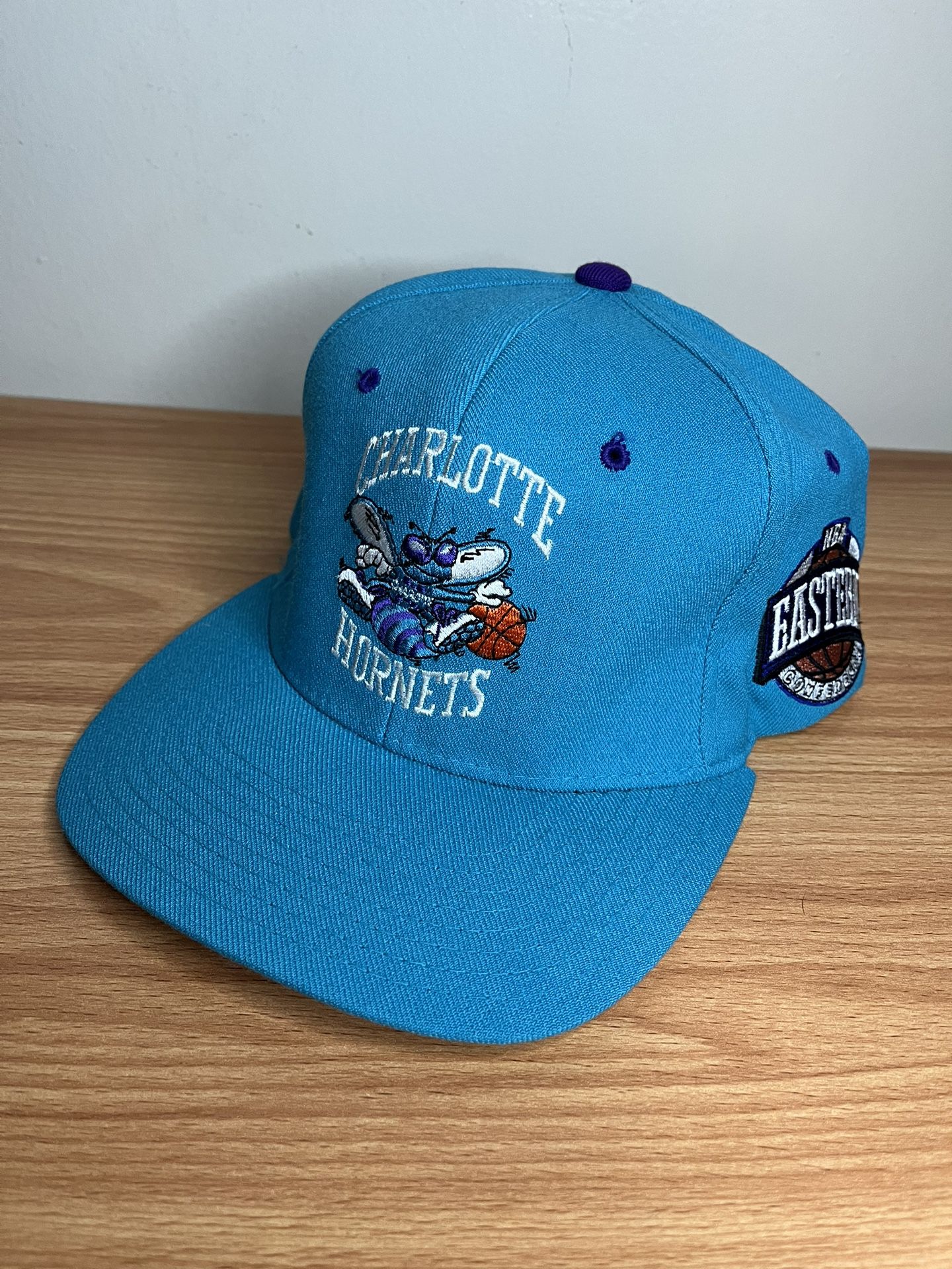 Vintage Starter Charlotte Hornets stretch fit Hat fits Sz 7 - 7 3/4 for