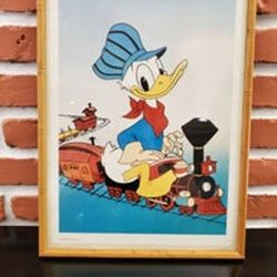 Disney Framed Donald Duck Vintage Pictur