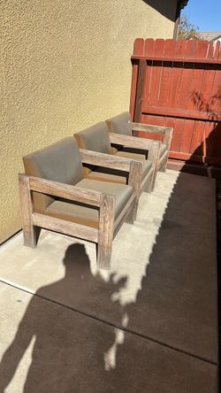 OAK FRAME ARM CHAIRS
