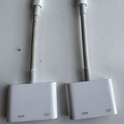 2 Genuine Apple Lightning to Digital HMDI AV Adapter MW2P3AM/A