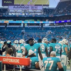 Giants Sideline Passes For Tomorrow. Right Behind Giants Bench On Field 