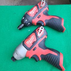 Milwaukee M12 Impact And Drill $85 For Both 