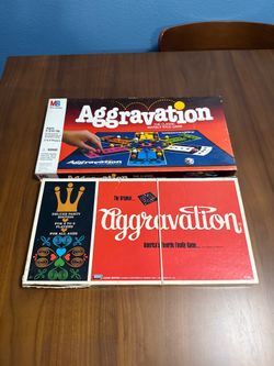 Vintage Aggravation Board Games – 1970 Lakeside & 1989 Milton Bradley – Complete w/ Original Marbles
