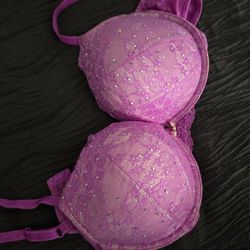 Victoria Secret Push Up Bra So Pretty Glitter 