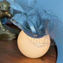 Silver Ribbon, Feather Fascinator (free)