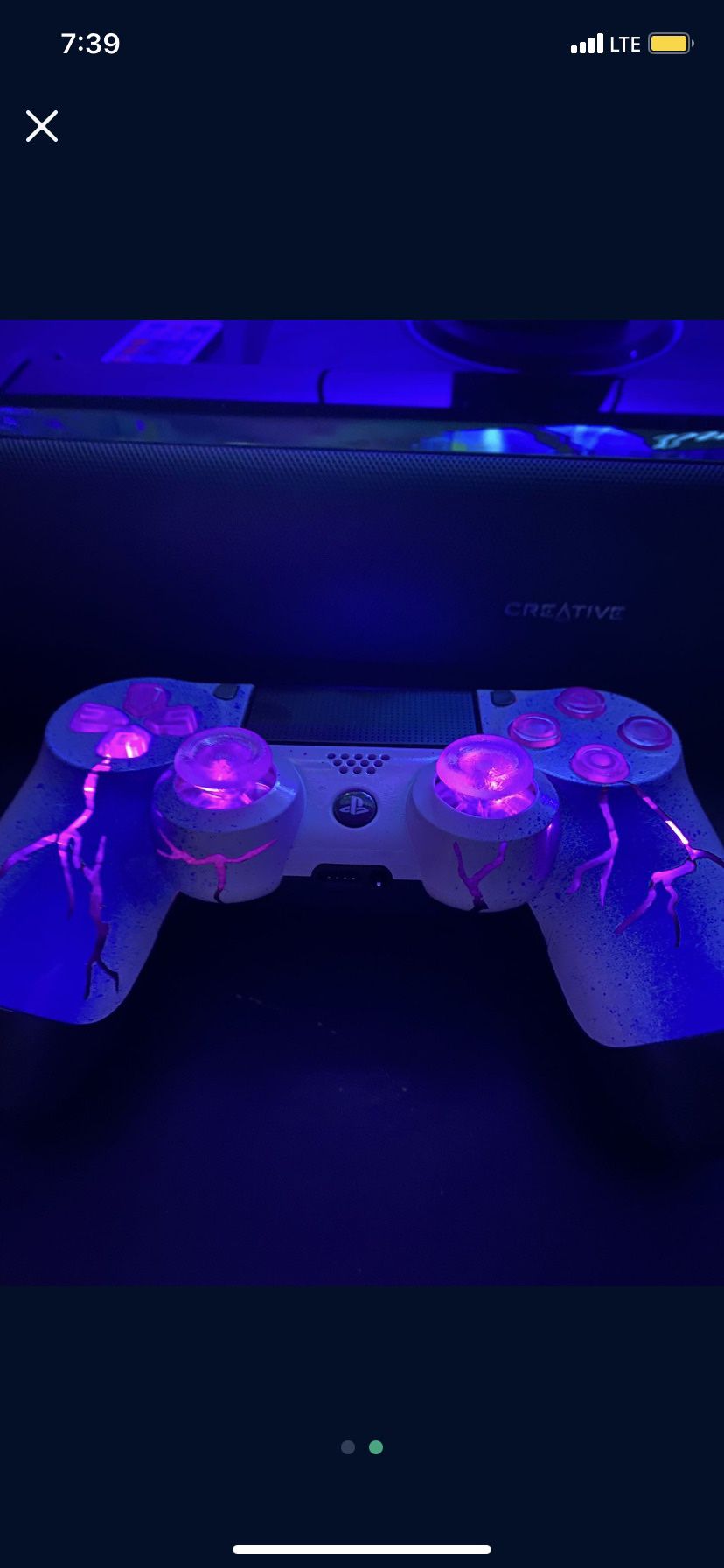 Custom LED ps4 controller , No Trades So Don’t Ask 