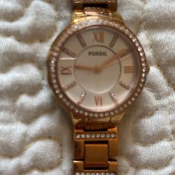 Reloj Color Oro Marca Fossil