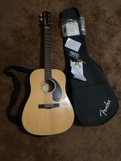 Fender guitar cd-60 , bag, etc