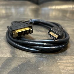 DVI to HDMI / HDMI to DVI cable for laptop desktop computer monitor or compatible devices