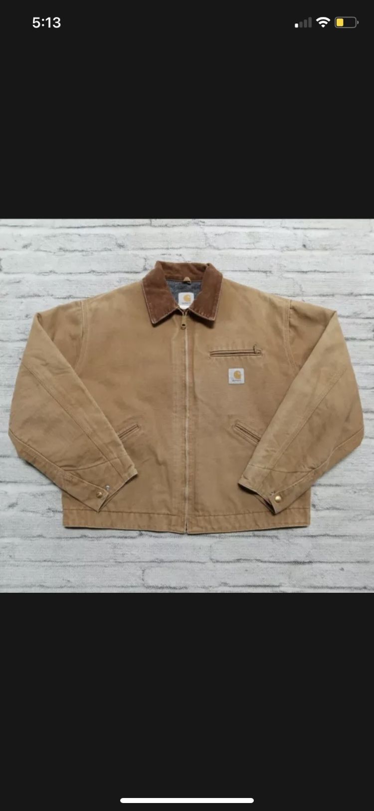 90s Vintage Carhartt Detroit Jacket J97SDL Size Large for Sale in