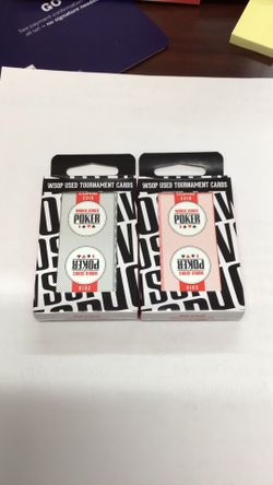 144 2018 WSOP Plastic Decks For $180