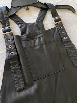 Faux Leather Dress