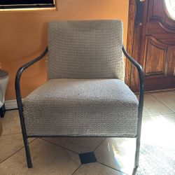 2 Beige Metal Chairs $150 For The Two 