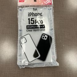 IPhone 15 pro clear hard case (From Daiso) 