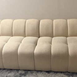 Cream/ Beige Colored Sofa 