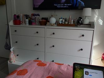 IKEA White 6-Drawer Double Dresser