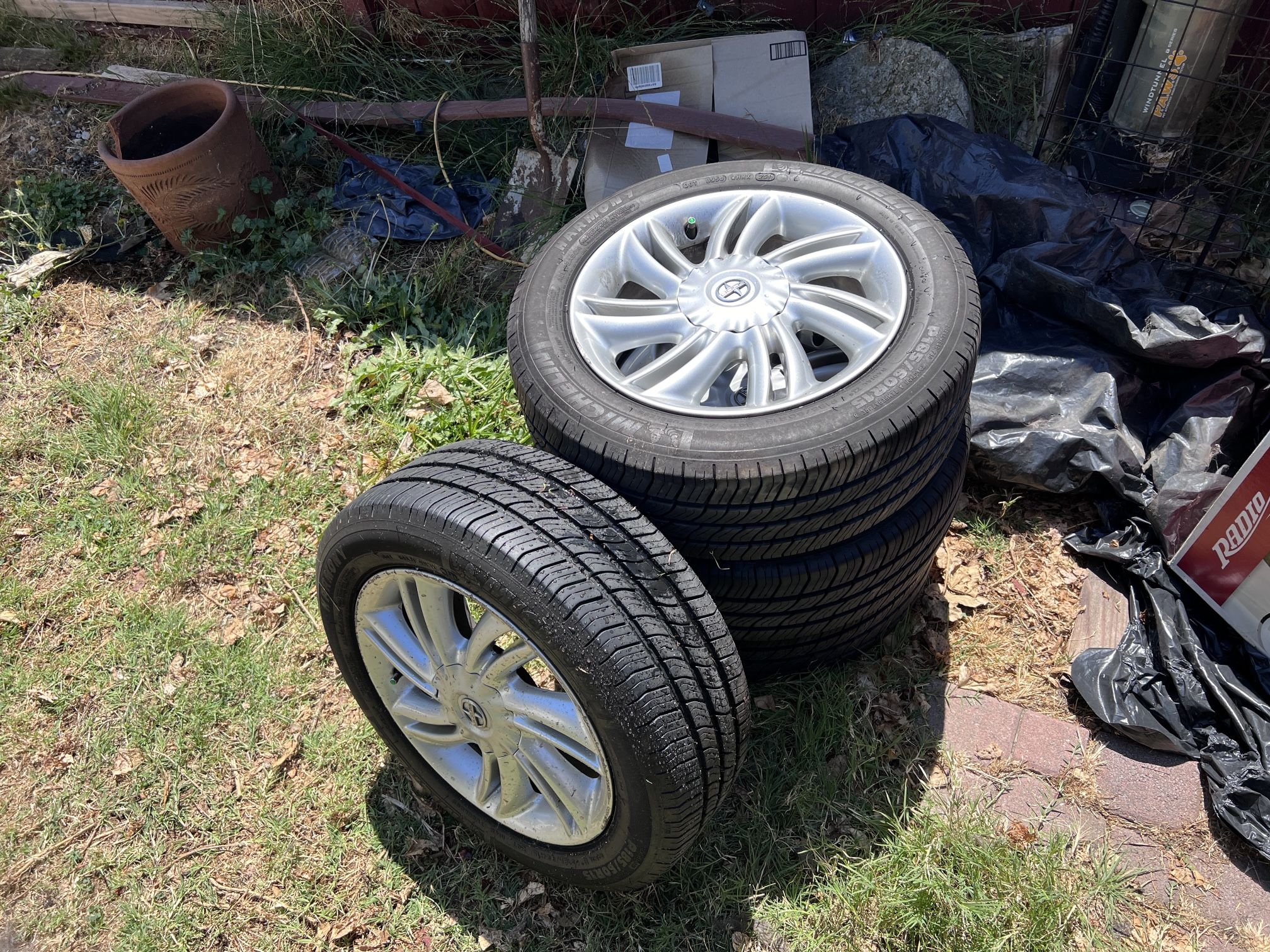 15” Scion XB OEM 2004 -2006- Bolt pattern 4x100 rims & tires.