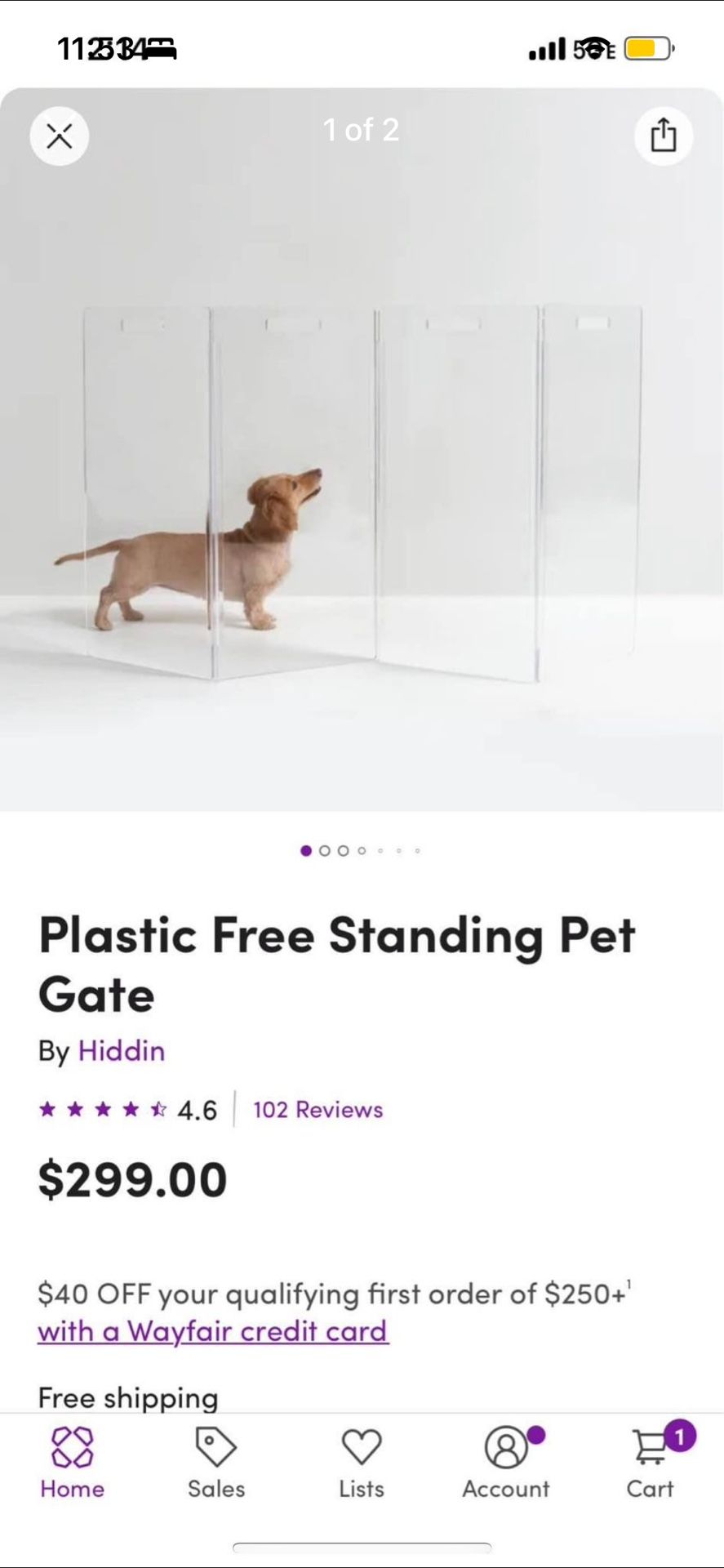 Acrylic Pet Gate