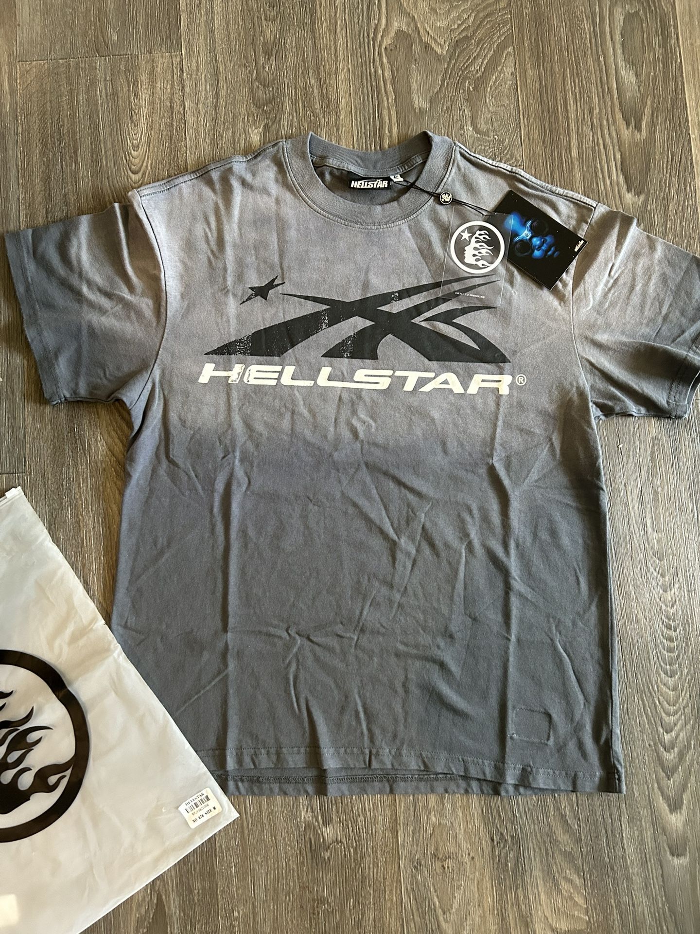 Hellstar grey t shirt size MEDIUM BRAND NEW