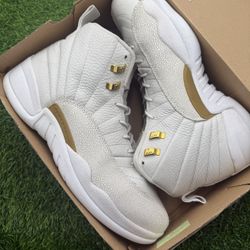 Jordan 12 X OVO Drake White Gold Size 12