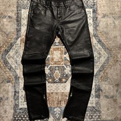MNML Faux Leather Pants