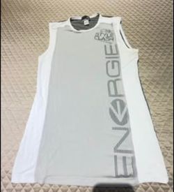 Vintage ENERGIE Underwear Y2K Sleeveless Tank Top – Men’s Small – White/Gray – Italian Designer