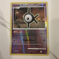 Pokemon Card - Unown K 68/132 - Secret Wonders - Reverse Holo - NM