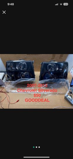 #OH151 FIT 2007-2013 Chevrolet Silverado 1500/2500/3500 Smoked Black Out OE Style Halogen Headlight Head Lights Pair Set