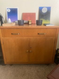 Wood Storage Cabinet