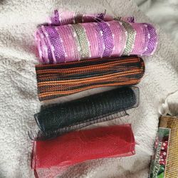 Ribbon  And Mesh Fabric Rolls 