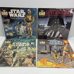 Star Wars 33 1/3 RPM Records Media Original Complete with Books 