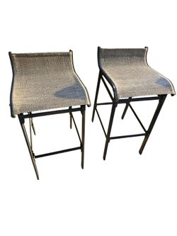 2 tall stools sturdy good condition