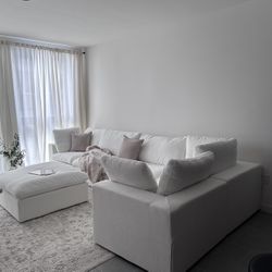 White Cloud Sectional Sofa – Like New