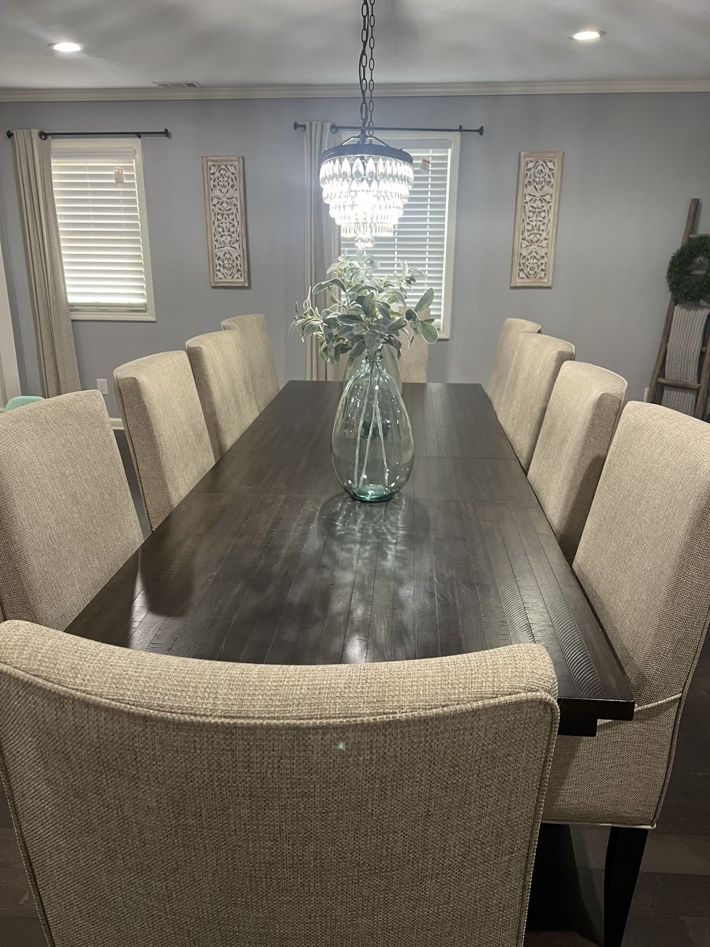 10 Person Large Dinning Room Set