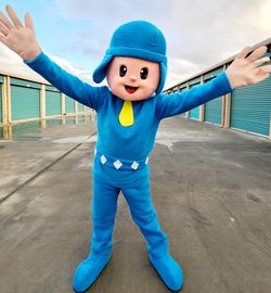 Poco Azul Mascot Costume Birthday Halloween
