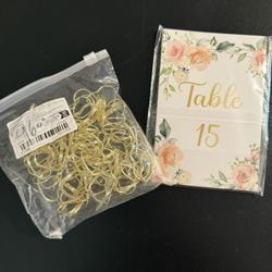 Table Numbers And Holders 