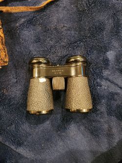 WWII 1940's 4X40 Binoculars with Original Case