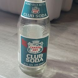 Rare vintage glass Canada dry coca cola bottle