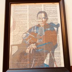 Political Art Print Ruth Bader Ginsburg Framed Dictionary Art Print
