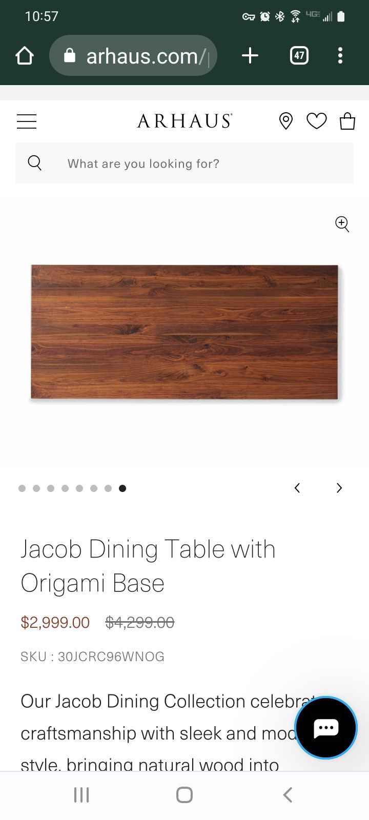 Arhaus Dining Table Top Walnut for Sale in Scottsdale, AZ OfferUp