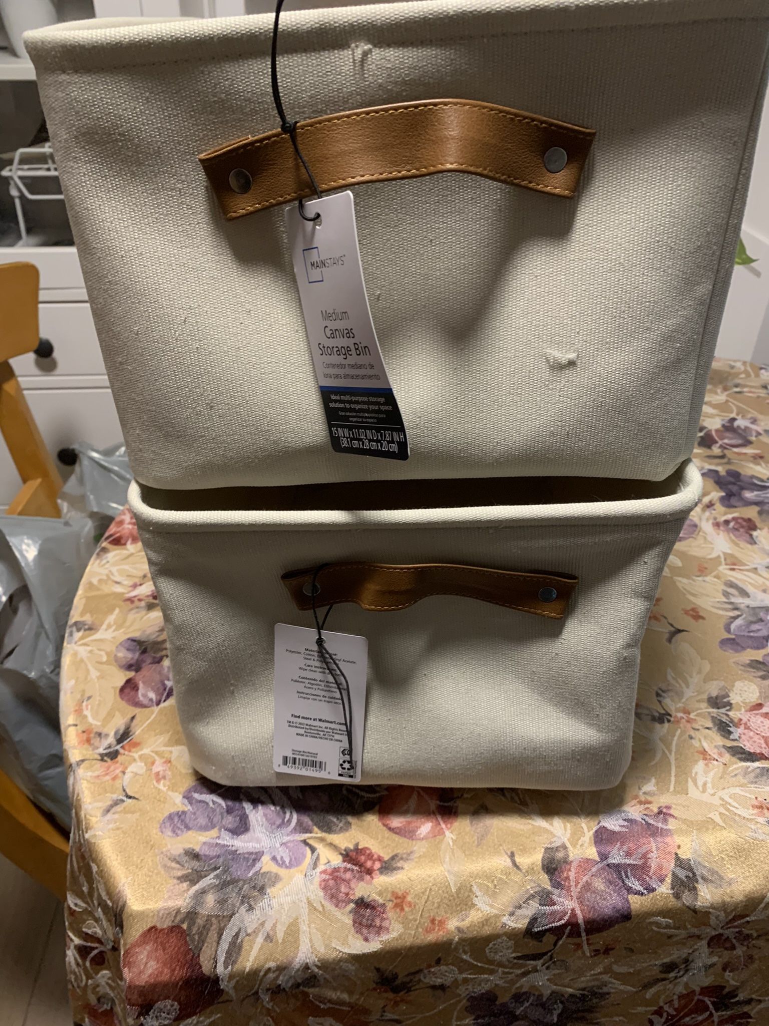 Two Storage Baskets-sold As Set
