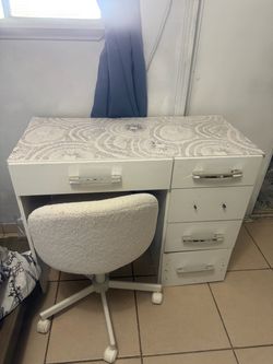 Vanity and chair
