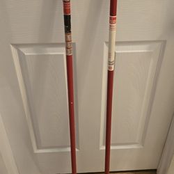 2 metal Extension Poles & Paint Roller Frame for painting