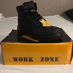 Work Zone Steel Toe Boots Size 11