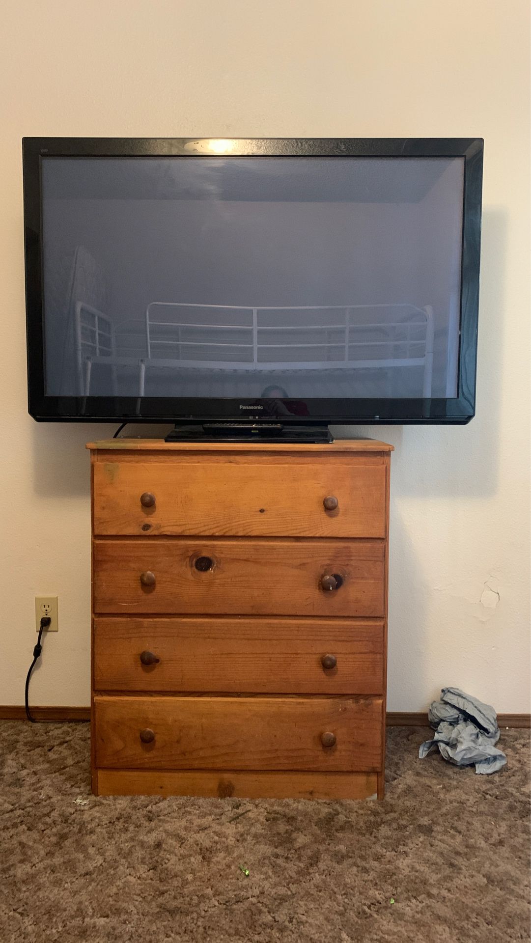 Tv and dresser