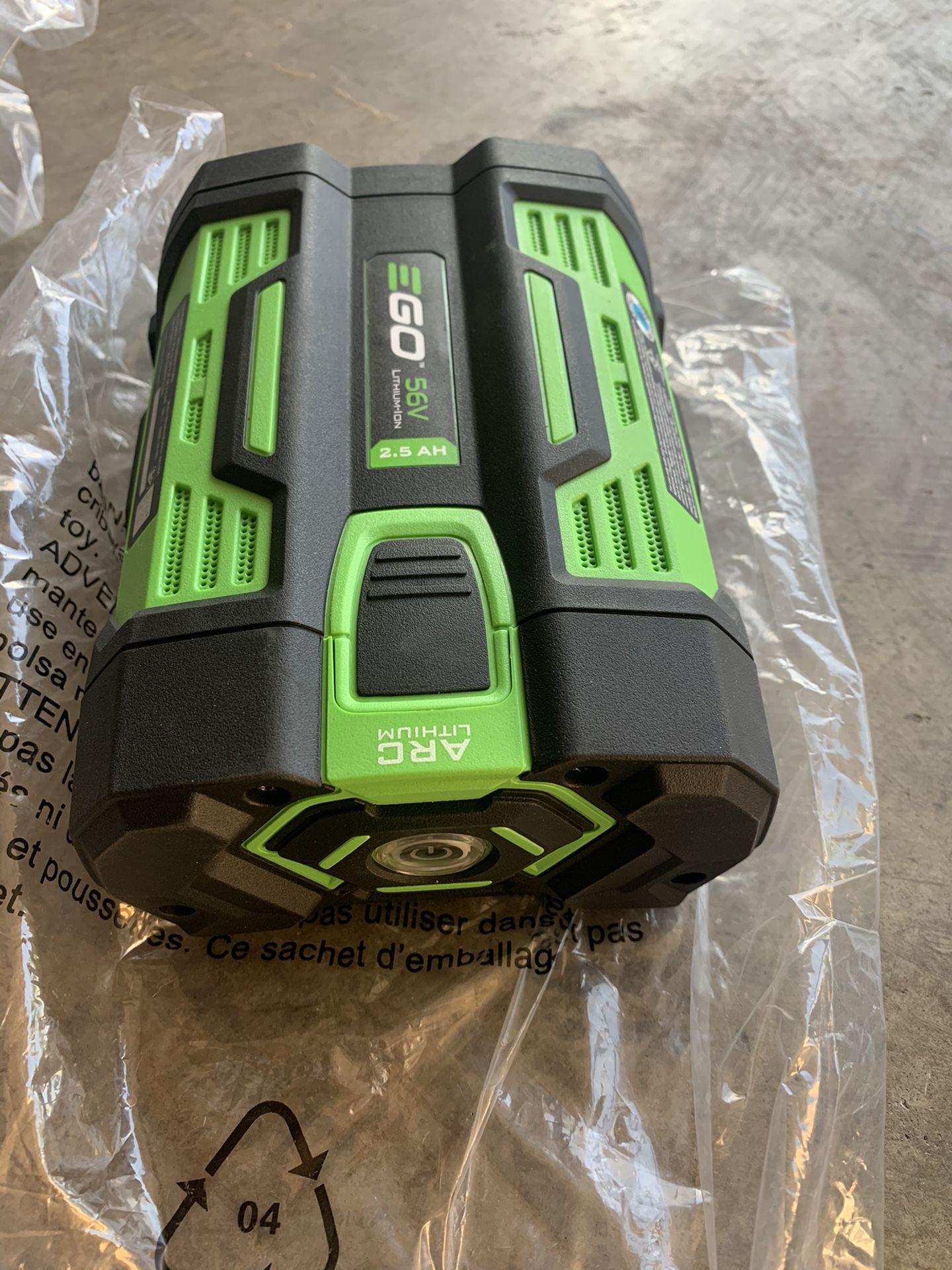 New Ego battery & charge